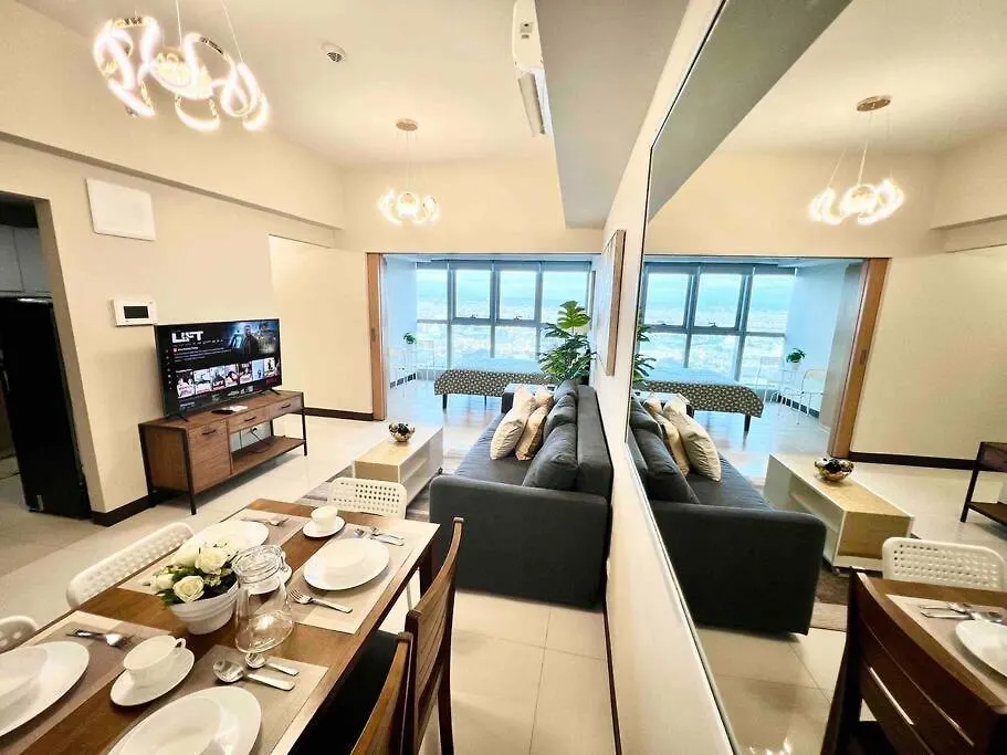Modern 2Br In Uptown Parksuites W/ Free Parking Manila Apartmán